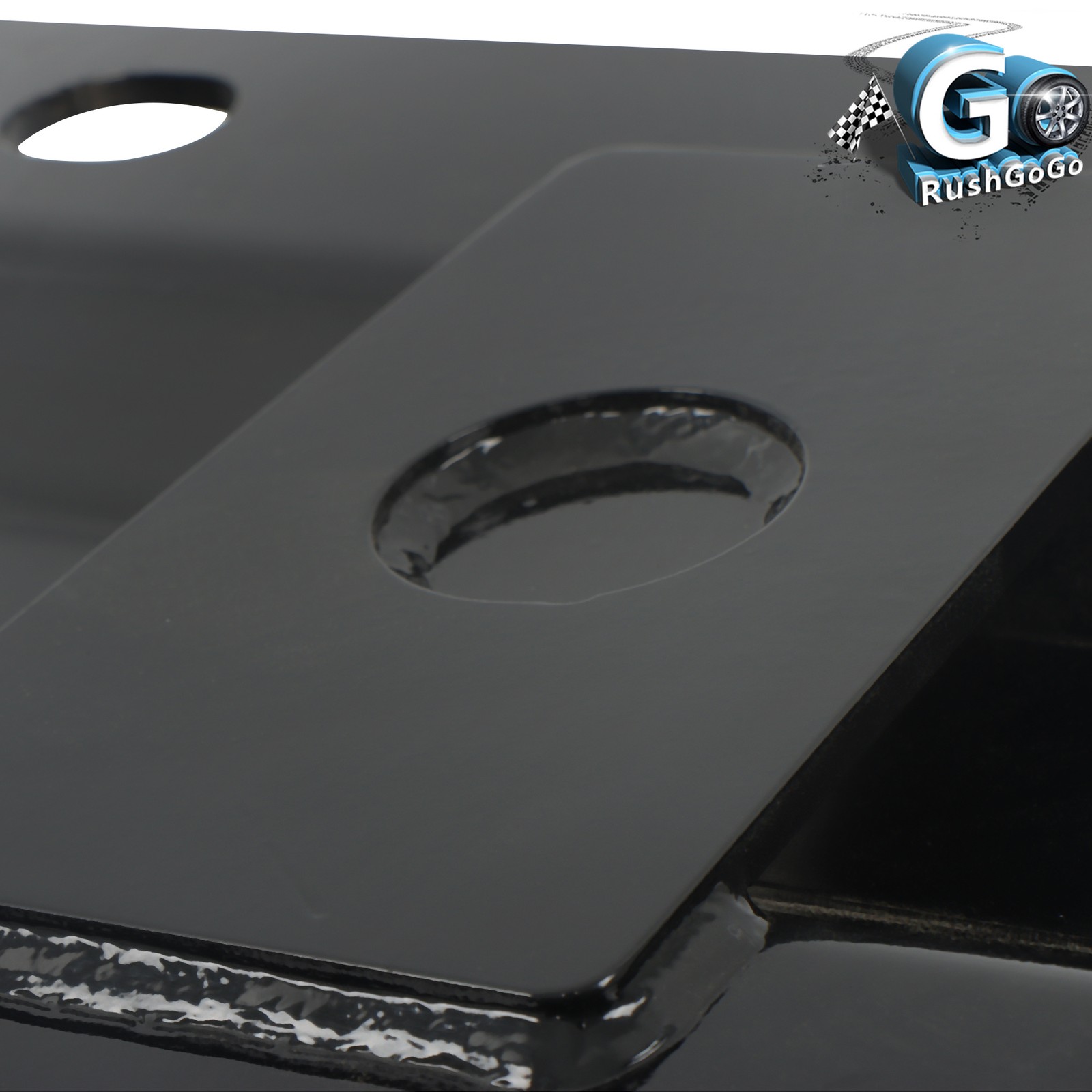 25,000lbs 16055 5th Wheel Rail Gooseneck Trailer Hitch Bent Plate 2-5/16" Ball