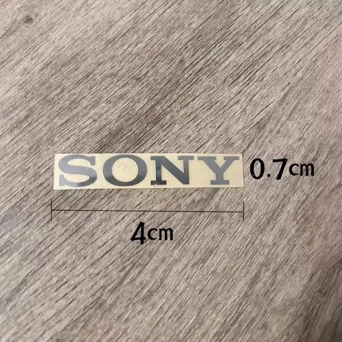 Sticker for Sony Silver Logo TV PlayStation Game Laptop Desktop 40mm x 7mm 1pcs
