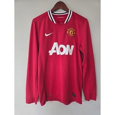 Nike Manchester United 2011-12 Home Authentic LS Jersey Men S AON Dri Fit Soccer