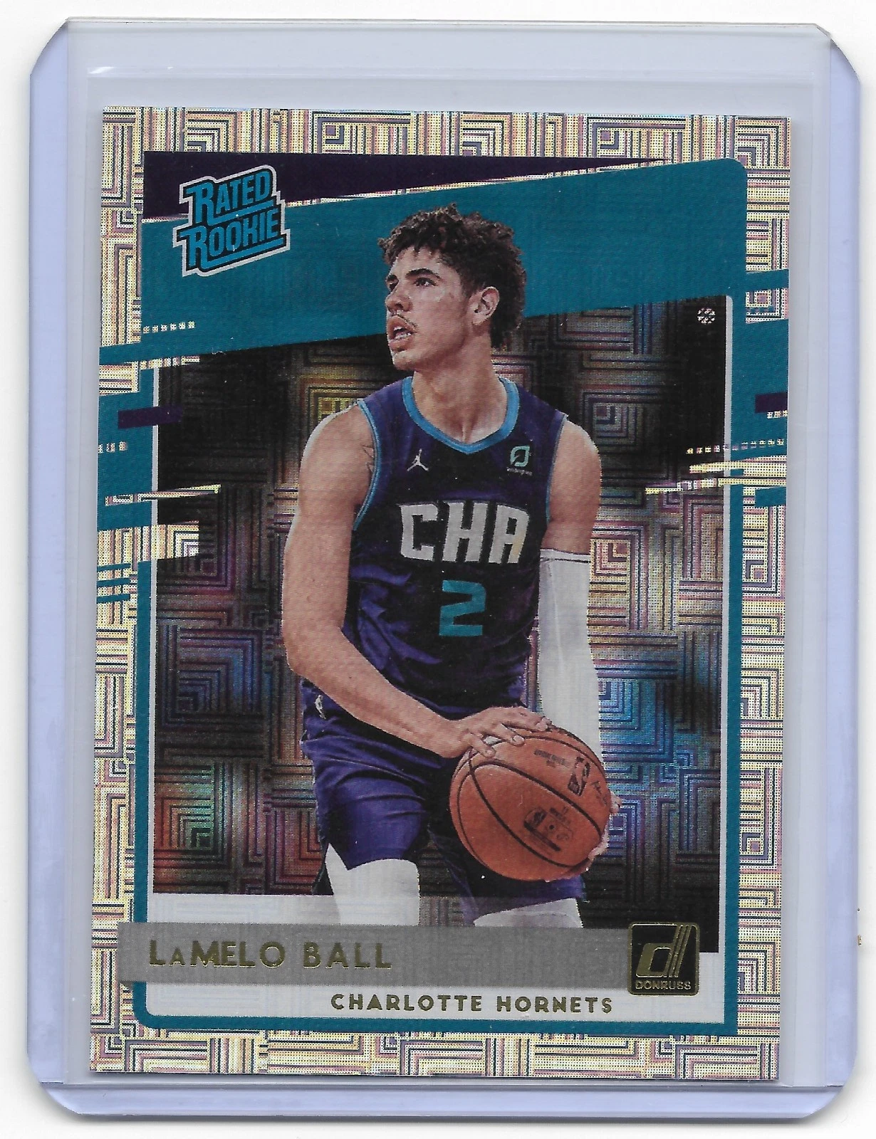 2020-21 Panini Donruss Choice #202 LaMelo Ball Rated Rookie SP Hornets