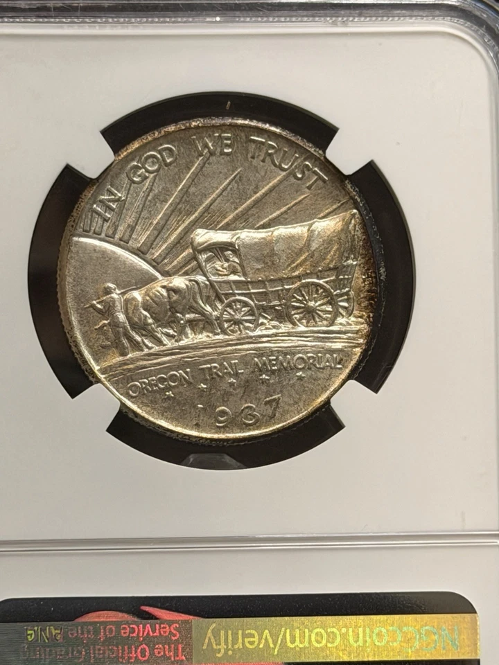1937-D Oregon Trail Memorial Half Dollar – NGC MS 68 – Stunning High-End Gem! - Image 4 of 4