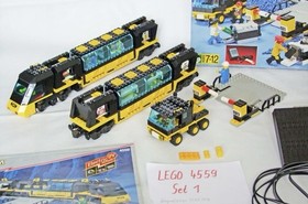 Lego 4559 Cargo Railway Train Train 9v Complete Instruction Box