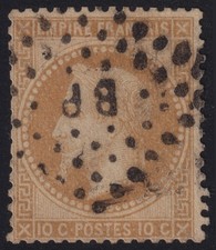 FRANCE 1871, Y&T #21 - NAPOLEON III - USED - OBL. AMBULANT BP