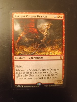 Ancient Copper Dragon Magic MTG Commander Legends: Battle For Baldur's Gate