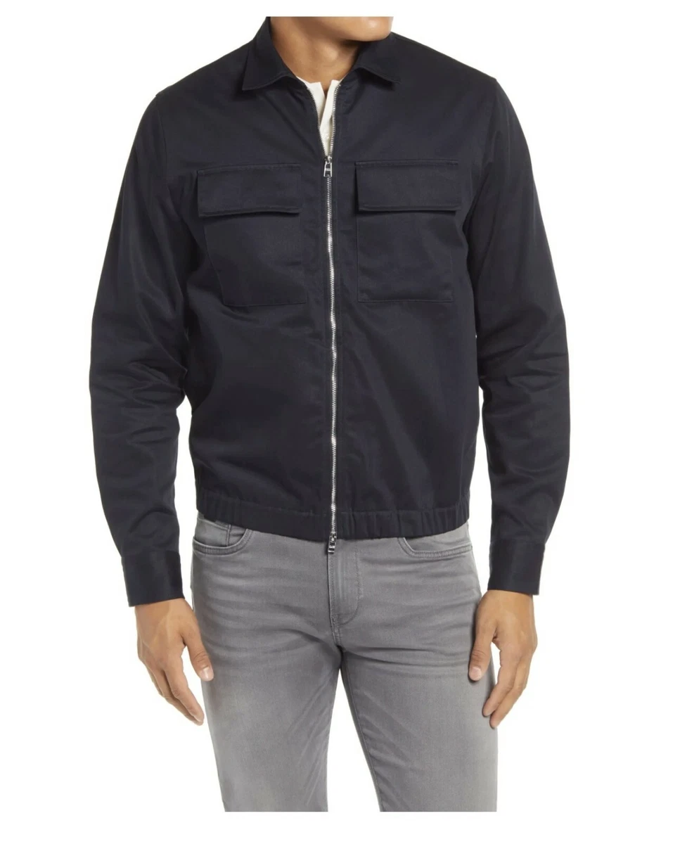294 Hugo Boss Lawson K perjacke mit Rei verschluss Gr e M 100 Baumwolle blau