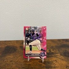 2022 Bowman Adael Amador Fuchsia Paper Border Prospect #299/299 Rockies