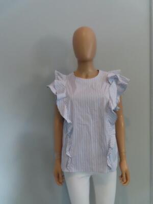 NWT Veronica Beard Striped ''Emert Top/ Blouse Sz. 12 $295