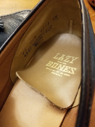 Vtg, Lazy Bones, Leather, Indigo Blue, Tasseled, Loafers (Size 8.5C) - 第 9/11 張圖片