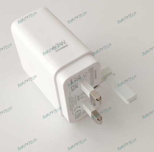 CARGADOR OPPO 65W REINO UNIDO ENCHUFE O CABLE USB TIPO C para A36 A54s Find X5 Pro Reno5 4G - Imagen 4 de 5