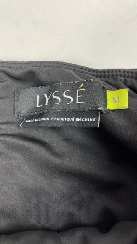 Leggings Lysse para mujer negros ponte ecuestre con parches de cuero vegano talla M - Imagen 6 de 9