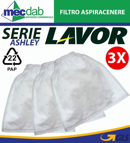 Filtro Aspiracenere Lavor Serie Ashley 3 Filtri a Panno Originali | eBay