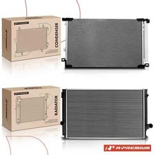 A-Premium Radiator & A/C Condenser Cooling Kit for Lexus NX200t 2015-2017 NX300