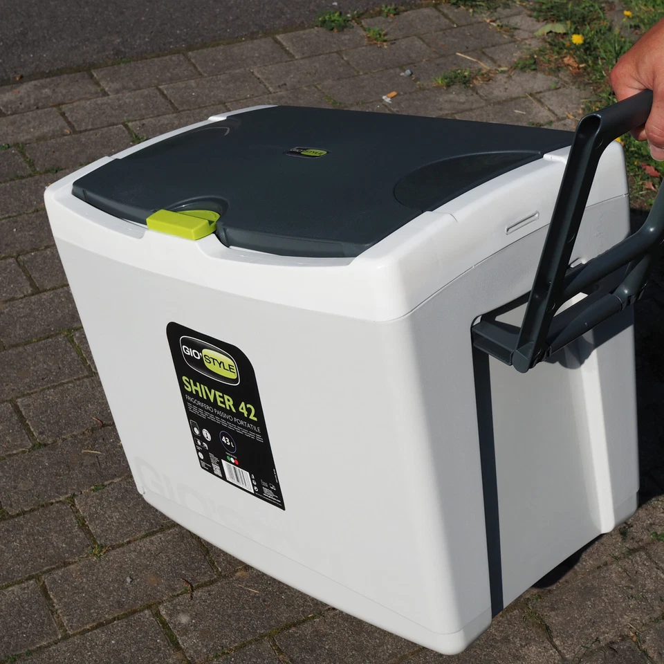 Kühlbox Thermobox mit Rädern 42 Liter Kühlkiste Trolley Camping Angeln Strand XL - Bild 3 von 4