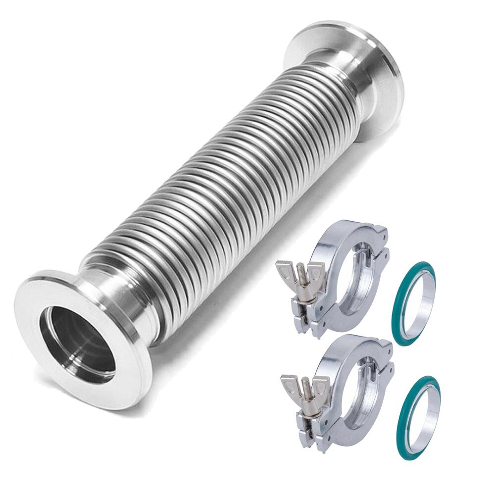KFbellowhosevacuumcouplingcorrugatedhoseflangeclamp+centerring