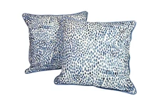 NWT Set of 2 Pcs Printed Rain Drops Decorative Square  Throw Pillow Cover -18x18