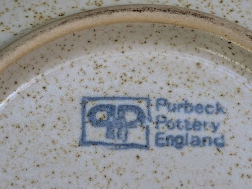 Purbeck Pottery Owl Dish Plate in Blue 22 cm Purbeck Clay - Picture 6 of 8