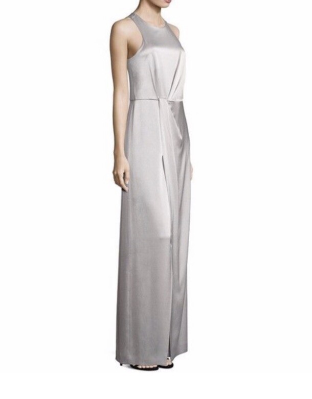 green emerald velvet dress Incredible Resort 1979 Halston Black Bias Cut Silk Jersey Dress w Fron   Shrimpton Couture