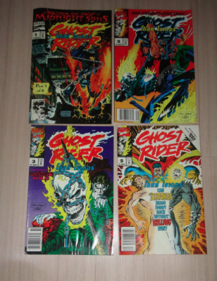 4x Ghost Rider Marvel Comics THAILAND Edition Book Rise of Midnight Sons Rare!