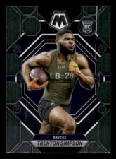 2023 Panini Mosaic #367 Trenton Simpson Rookie Baltimore Ravens