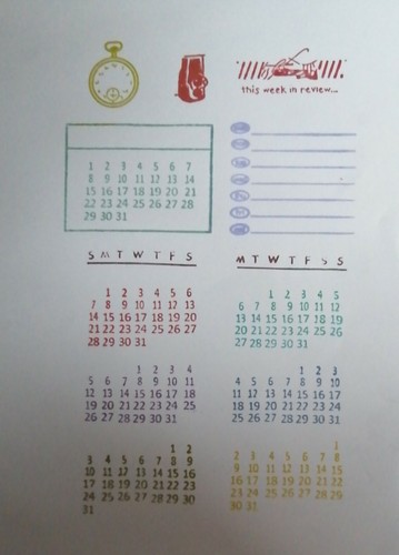 14 Clear Stamps Calander Days Weeks Months Journal Cardmaking Scrapbook Diary - Picture 3 of 12
