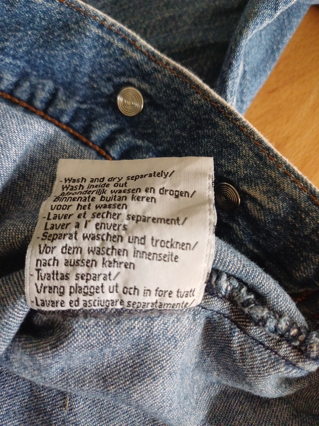 Lee Denim Jacket Basic Rider Jacket Size M Button… - image 17