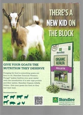 Standlee Premium Western Forage Alfalfa Goat Pellets & Wool & Co Yarn 2019 Ads