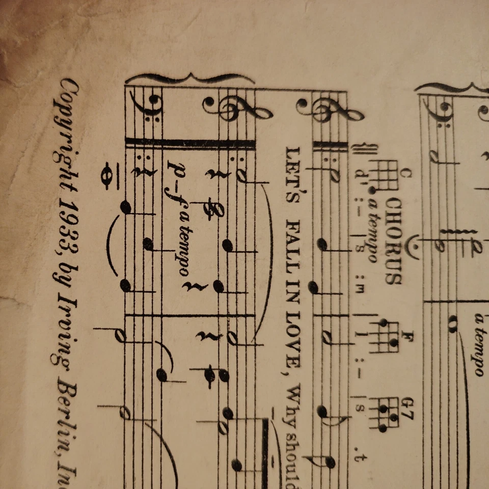 Let's Fall In Love - Ted Koehler & Harry Arlen - Image 4 of 4