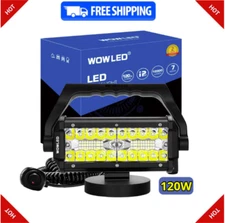WFPOWER 120W Portable LED Work Light,Magnetic Base,Waterproof Flood & Spot Light