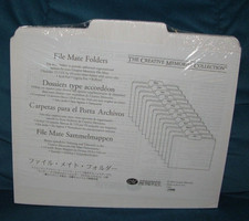 Creative Memories File Mate Folders 13 White Folders w/ Center Tabs NEW