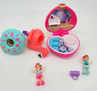 Polly Pocket Sashay Ballet Compact Playset & 2 ring sets lot