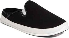 DEER STAGS Mens Black SLIPPERS Removable Insoles Spike Round Toe Slip On 9M NIB