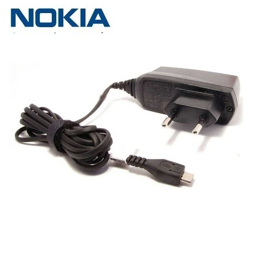 CHARGEUR SECTEUR PRISE DE COURANT ADAPTATEUR MICRO USB ORIGINAL NOKIA (AC-6E) - Photo 1/1