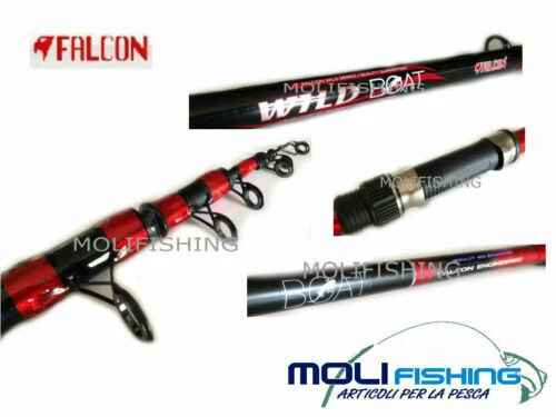 Canne da pesca da barca e traina neri