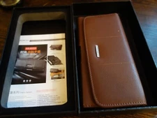 NUOKU Genuine Leather PREMIUM CELL PHONE CASE Belt Clip+Belt Loop horizontal NEW