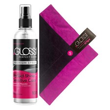 beGLOSS PERFECT SHINE PREMIUM SPRAY Latex Politur mit Latex Poliertuch als Set
