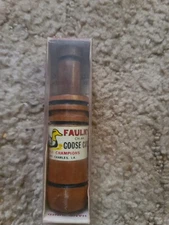 Vintage Wooden Faulk's Goose Call CH-44 Lake Charles LA. 1955-61 World Champion