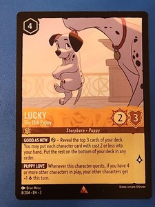 Lucky - The 15th Puppy 8/204 Rare Into The Inklands Disney Lorcana TCG NM