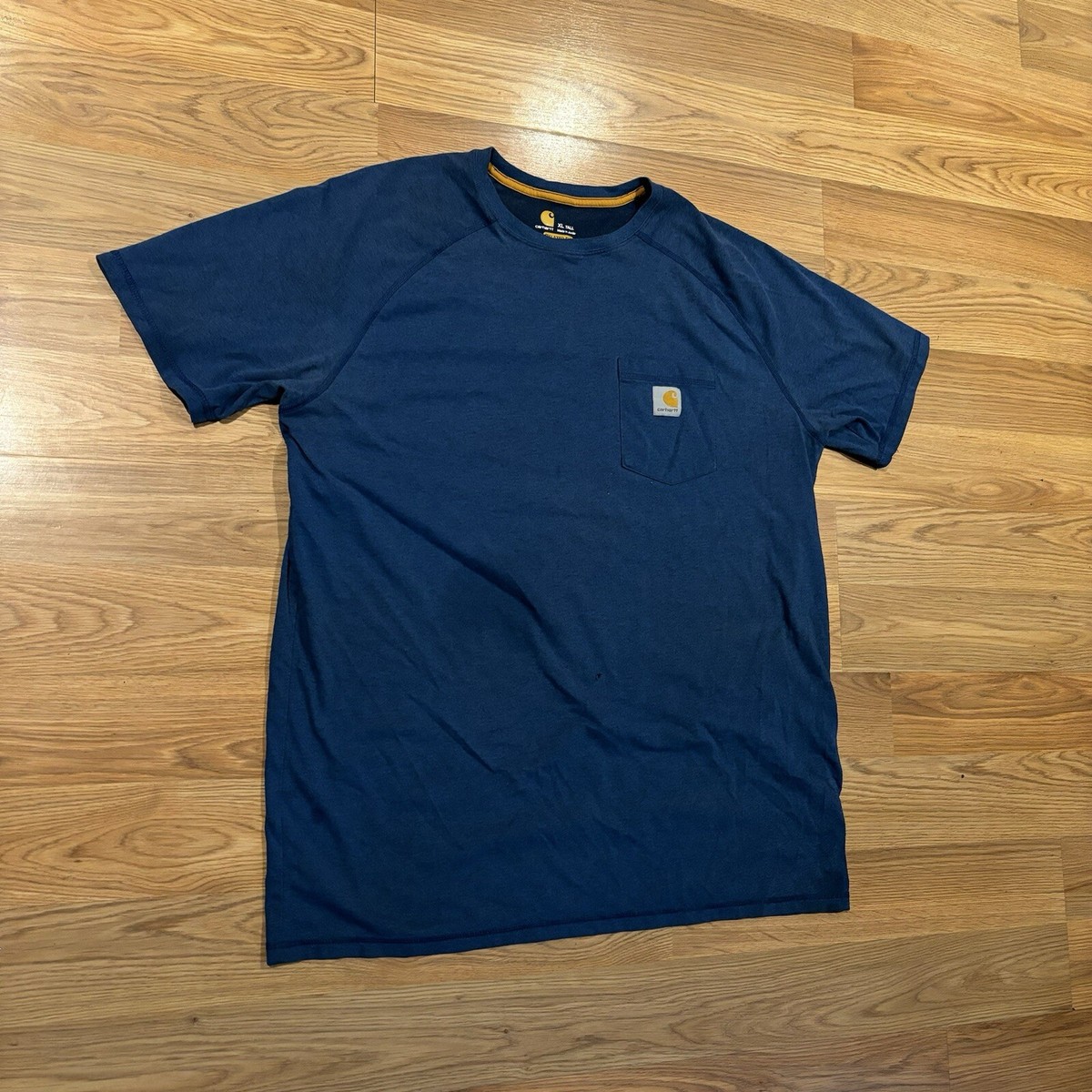 Carhartt Force T Shirt Blue Pocket Tee Relaxed Fit 100410 446