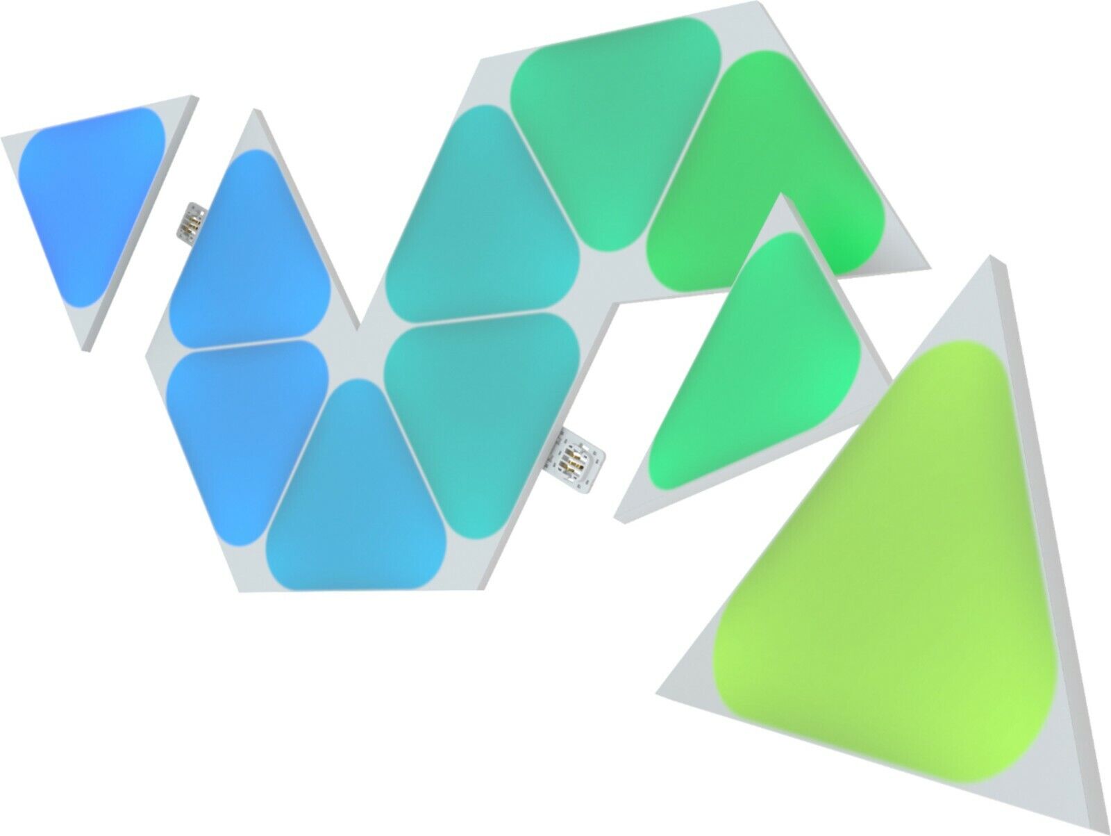 Nanoleaf Shapes Mini Triangles Multicolor Light Panel Expansion Kit - 10  Pack 840102701630 | eBay
