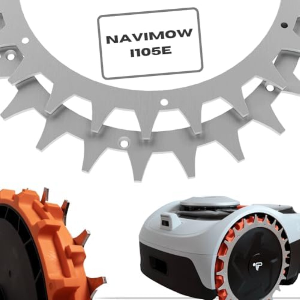 ROBO CLAWS Punte in acciaio inox Navimow i105E, spessore 3 mm, prodotte in Germa