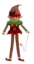 Xmas Advent Countdown Calendar 58" Elf Noel Candy Cane Holiday Wall Home Decor