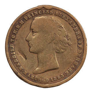 1863 QUEEN VICTORIA & PRINCE ALBERT MEDAL / MEDALET / TOKEN