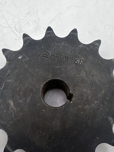 TSUBAKI H50B16F-3/4 ROLLENKETTENRAD 16 ZÄHNE 0,75" BOHRUNG STAHL - Bild 2 von 9