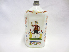 Barocke "Schnapsflasche" - Branntwein - Emailliert / MILCHGLAS - um 1780 - TOP