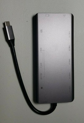 13-in-1 USB Type-C Multi-Function Adapter Aluminum HDMI, USB, VGA, SD, Audio