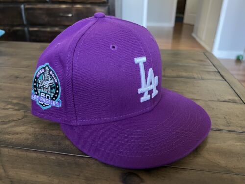 Hatclub Exclusive Female Fitted OG Purple Dodgers Hat 7 1/8 - Picture 1 of 4