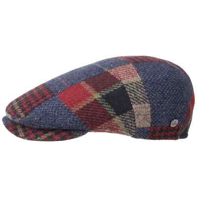 LIERYS Capri Merino Patchwork Flatcap Schirmmütze Wollcap Wintermütze Wintercap
