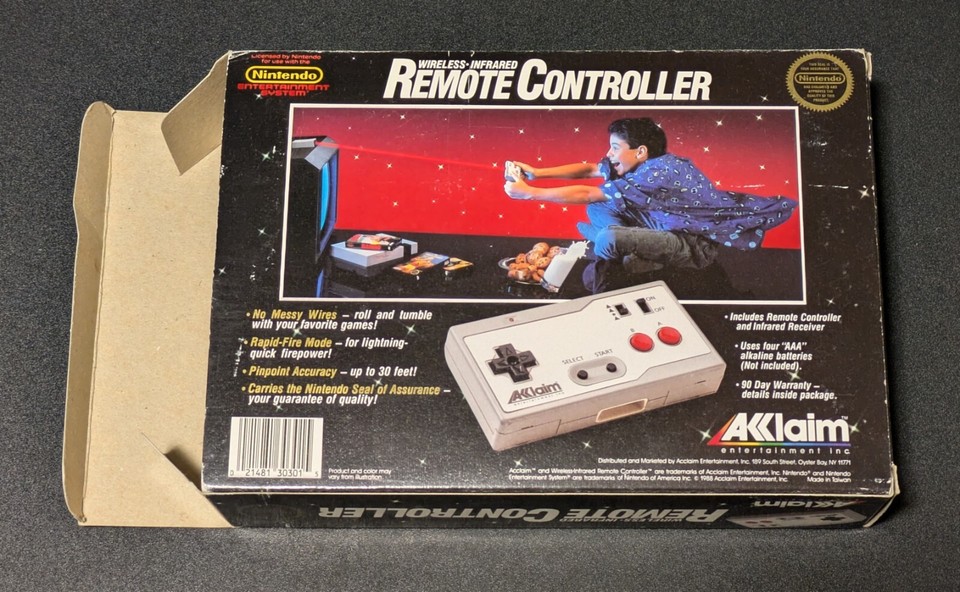 NES Remote Controller Acclaim New NIB Never Used 100% Complete in Box ...