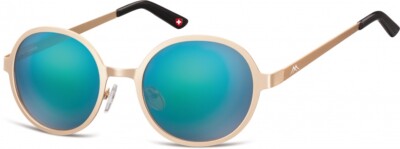 sonnenbrille unisex Kat.3 gold/türkis (MS87F)