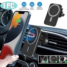 15W Car Wireless Charger Magnetic Phone Mount Holder For iPhone 14 13 12 Pro Max